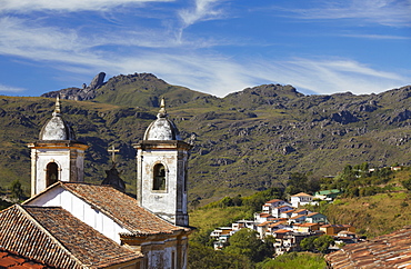 View of Our Lady of Merces de Baixo Church, Ouro Preto, UNESCO World Heritage Site, Minas Gerais, Brazil, South America 