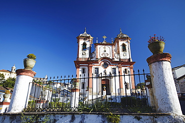 Our Lady of Conceicao de Antonio Dias Church, Ouro Preto, UNESCO World Heritage Site, Minas Gerais, Brazil, South America 