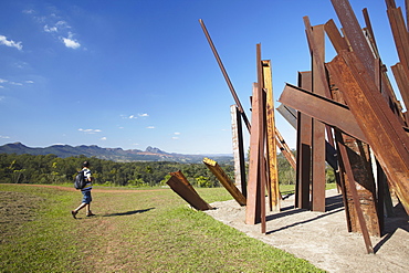 Modern art by Chris Burden at Centro de Arte Contemporanea Inhotim, Brumadinho, Belo Horizonte, Minas Gerais, Brazil, South America