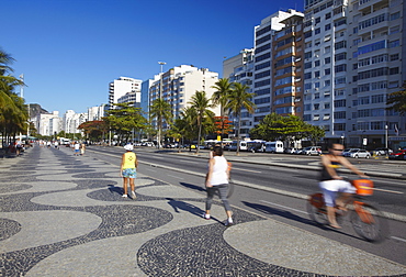 Avenida Atlantica, Copacabana, Rio de Janeiro, Brazil, South America 