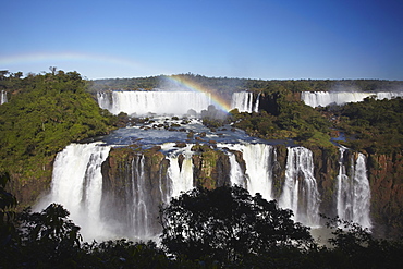 Argentinean side of Iguacu Falls, Iguacu National Park, UNESCO World Heritage Site, Iguacu, Parana, Brazil, South America 