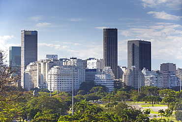 View of downtown skyscrapers, Centro, Rio de Janeiro, Brazil, South America 