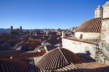 View of Potosi from rooftop of Convento de San Francisco, Potosi, UNESCO World Heritage Site, Bolivia, South America