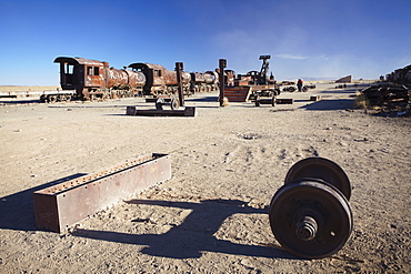 Cemeterio de Trenes (Train Cemetery), Uyuni, Potosi Department, Bolivia, South America