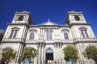 Cathedral in Plaza Pedro Murillo, La Paz, Bolivia, South America