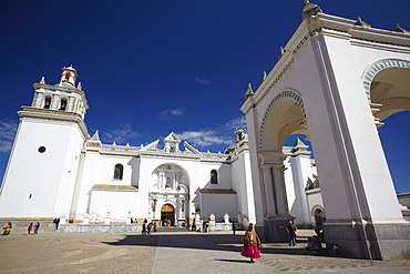 Copacabana Cathedral, Copacabana, Lake Titicaca, Bolivia, South America