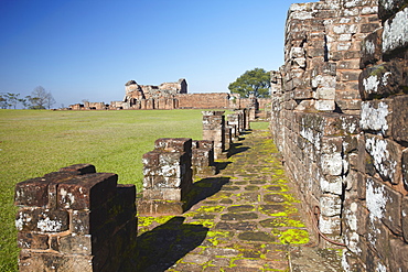 Ruins of Jesuit mission at Trinidad (La Santisima Trinidad de Parana), UNESCO World Heritage Site, Parana Plateau, Paraguay, South America