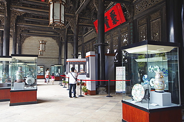 Artifacts on display at Chen Clan Academy, Guangzhou, Guangdong, China, Asia