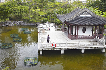 Pavilion in Kowloon Walled City, Kowloon, Hong Kong, China, Asia