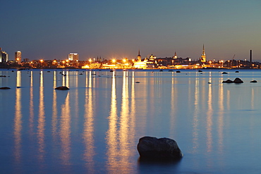 City skyline from Pirita, Tallinn, Estonia, Baltic States, Europe