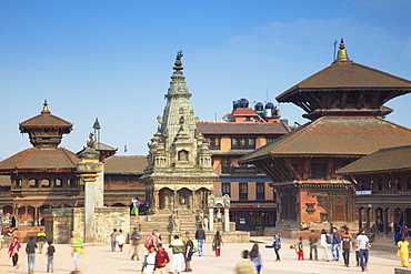 Durbar Square, Bhaktapur, UNESCO World Heritage Site, Kathmandu Valley, Nepal, Asia