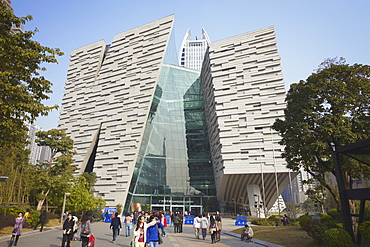 Guangzhou Library, Zhujiang New Town area, Guangzhou, Guangdong, China, Asia