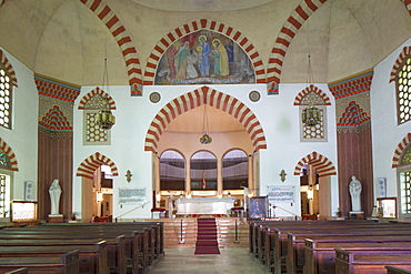 Interior of Mosque Church, Pecs, Southern Transdanubia, Hungary, Europe