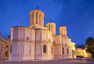 Patriarchal Cathedral at dusk, Bucharest, Romania, Europe 