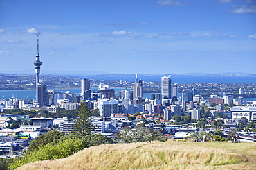 View of Auckland from Mount Eden, Auckland, North Island, New Zealand, Pacific