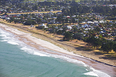 View of Pauanui beach, Tairua, Coromandel Peninsula, Waikato, North Island, New Zealand, Pacific