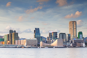 View of Tsim Sha Tsui skyline, Kowloon, Hong Kong, China, Asia