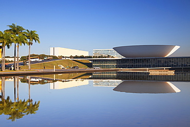 National Congress, UNESCO World Heritage Site, Brasilia, Federal District, Brazil, South America