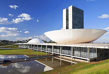 National Congress, UNESCO World Heritage Site, Brasilia, Federal District, Brazil, South America 