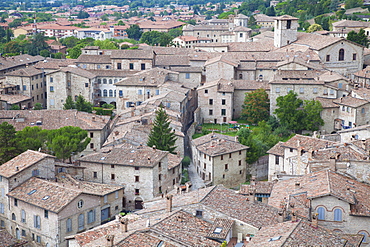 View of Gubbio, Umbria, Italy, Europe