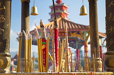 Incense sticks at Ten Thousand Buddhas Monastery, Shatin, New Territories, Hong Kong, China, Asia