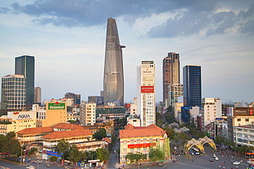 View of Bitexco Financial Tower and city skyline, Ho Chi Minh City, Vietnam, Indochina, Southeast Asia, Asia