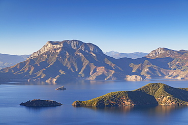 View of Lugu Lake, Yunnan, China, Asia