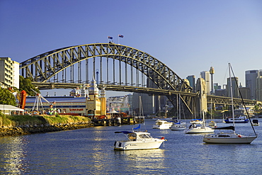 Sydney Harbour Bridge from Lavender Bay, Sydney, New South Wales, Australia, Pacific