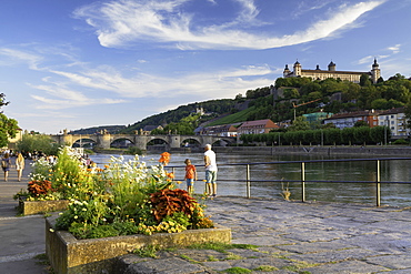 Marienberg Fortress and River Main, Wurzburg, Bavaria, Germany, Europe