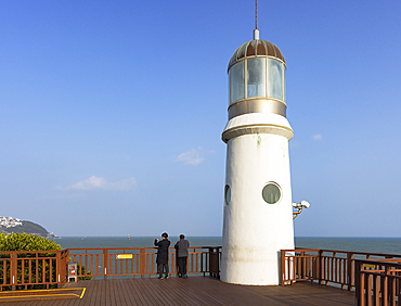 Dongbaek lighthouse, Busan, South Korea, Asia