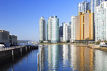 Skyscrapers of Marine City, Busan, South Korea, Asia