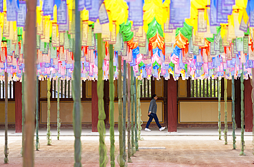 Lanterns at Bulguksa Temple, UNESCO World Heritage Site, Gyeongju, South Korea, Asia