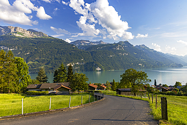 Traditional chalets at Lake Brienz, Brienz, Switzerland