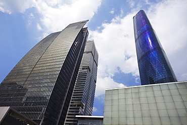 International Finance Centre (IFC) and International Finance Place, Zhujiang New Town area, Guangzhou, Guangdong, China, Asia