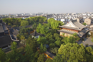 View of Suzhou from Beisi Ta Pagoda, Suzhou, Jiangsu, China, Asia