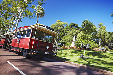 Perth tourist tram in King's Park, Perth, Western Australia, Australia, Pacific