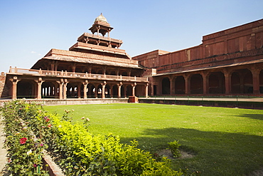 Panch Mahal, Fatehpur Sikri, UNESCO World Heritage Site, Uttar Pradesh, India, Asia