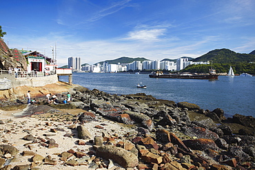 The last remaining natural coastline in Kowloon, Lei Yue Mun, Kowloon, Hong Kong, China, Asia