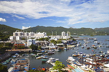 View of Sai Kung harbour, New Territories, Hong Kong, China, Asia