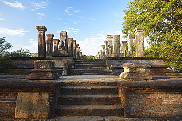 Audience Chamber, Island Gardens, Polonnaruwa, UNESCO World Heritage Site, North Central Province, Sri Lanka, Asia