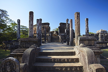 Vatadage, Quadrangle, Polonnaruwa, UNESCO World Heritage Site, North Central Province, Sri Lanka, Asia