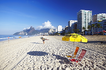 Ipanema beach at sunset, Rio de Janeiro, Brazil, South America 