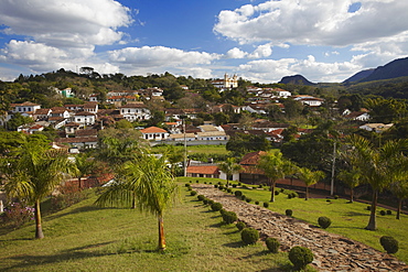 View of Tiradentes, Minas Gerais, Brazil, South America 