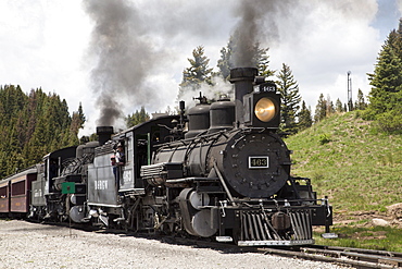 New Mexico and Colorado, Cumbres and Toltec Scenic Railroad, National Historic Landmark, narrow guage, steam powered locomotives, United States of America, North America