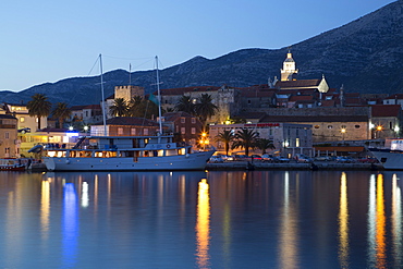 Korcula Town, evening, Korcula Island, Croatia, Europe