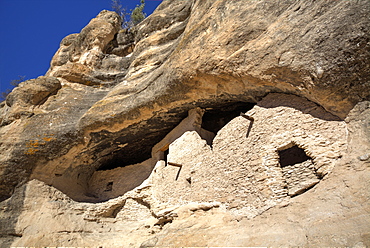 Cliff dwellings constructed over 700 years ago, Gila Cliff Dwellings National Monument, New Mexico, United States of America, North America