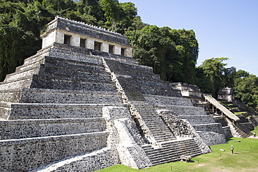 Temple of Inscriptions, Palenque Archaeological Park, UNESCO World Heritage Site, Palenque, Chiapas, Mexico, North America