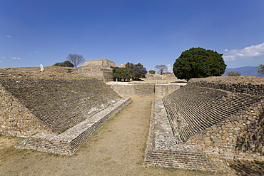 Ball Court, Monte Alban, UNESCO World Heritage Site, Oaxaca, Mexico, North America
