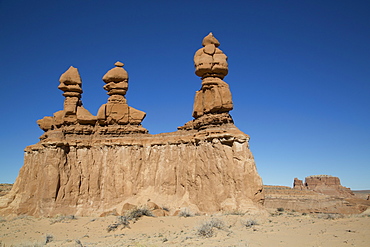 Three Sisters, Goblin Valley State Park, near Hanksville, Utah, United States of America, North America