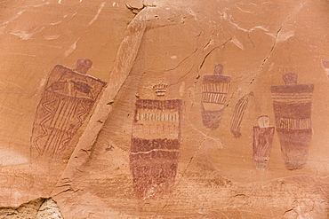 Great Gallery Pictograph Panel, Barrier Canyon Style, Horseshoe Canyon, Canyonlands National Park, Utah, United States of America, North America